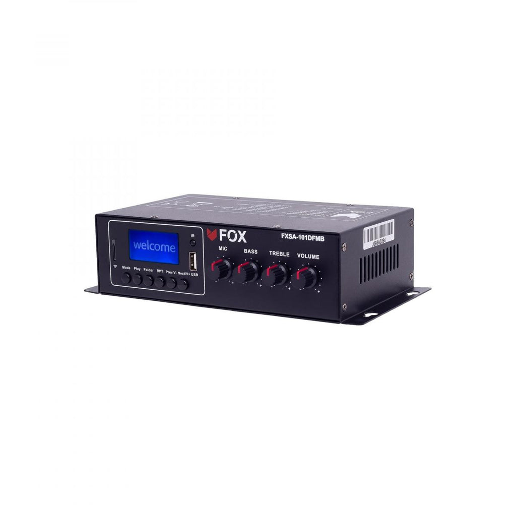 Mini Audio Amplifier Rack FOX Mini Stereo Amplifier with RADIO, MP3, Bluetooth – TiendaCables