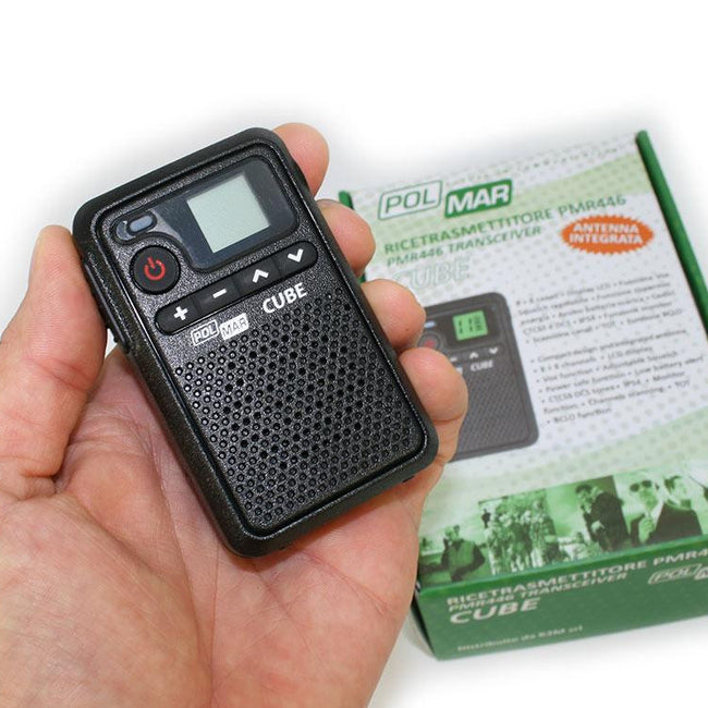 POLMAR CUBE Walkie Talkies PMR-446 uso libre 8 + 8 canales Kenwood