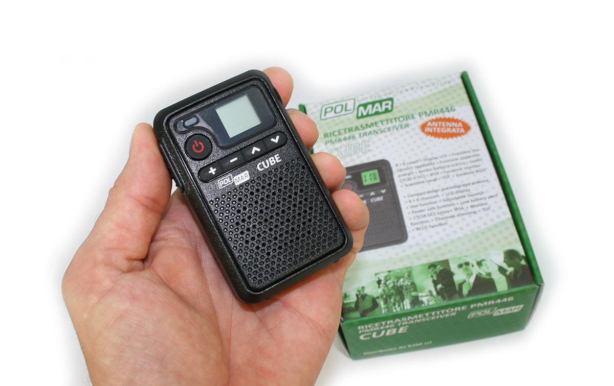 POLMAR CUBE Walkie Talkies PMR-446 uso libre 8 + 8 canales Kenwood