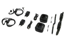 Pack de 2 rádios comunicadores PMR-446 de utilização livre, 16 canais.
