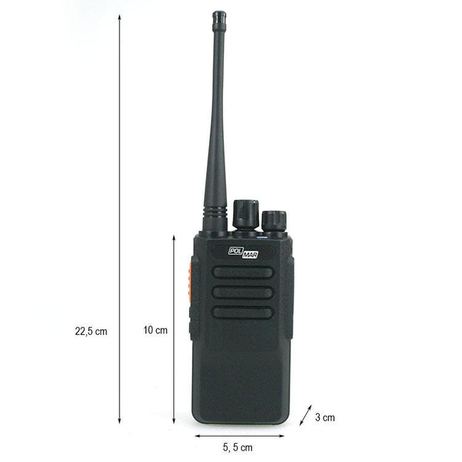 Walkie-talkie Polmar Work-4 V77 PMR446 Sem Licença 16 Canais