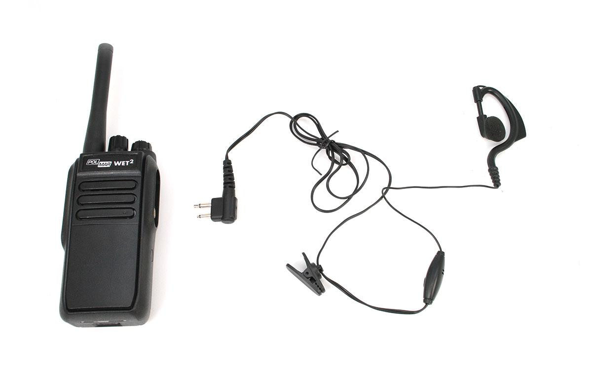 POLMAR WET-II-V77 Walkie talkie uso libre PMR-446 sumergible IP67