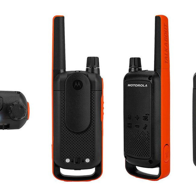 Par de walkie-talkies PMR446 Motorola TLKR T82 com 2 auriculares