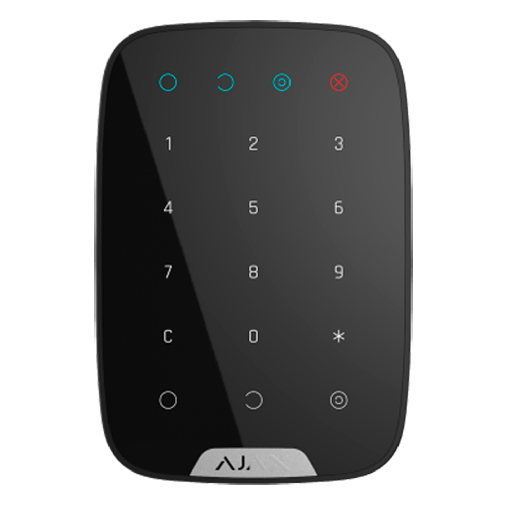 AJAX black alarm kit with 3 motion sensors, keyboard and siren