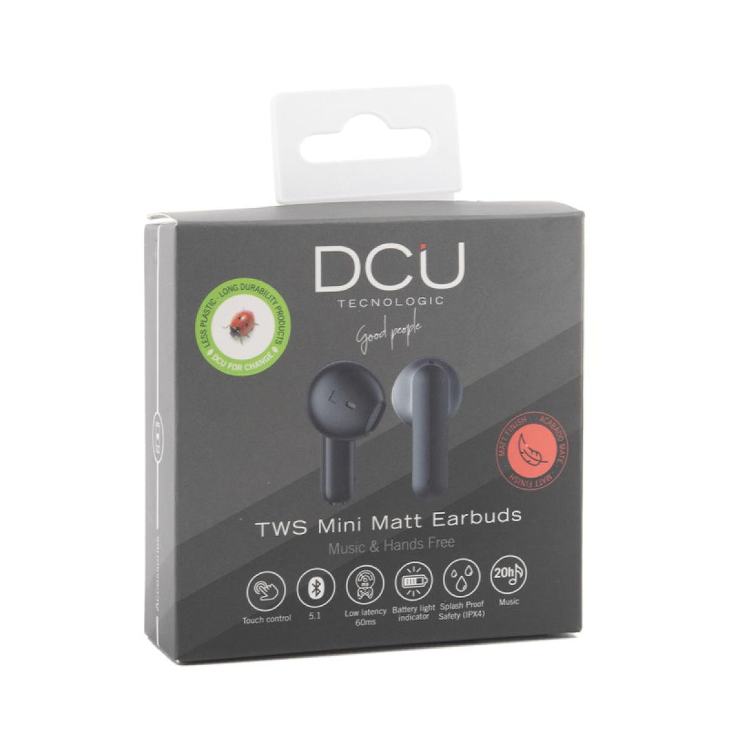 DCU TEC Mini Mate Bluetooth 5.1 Headphones Black 