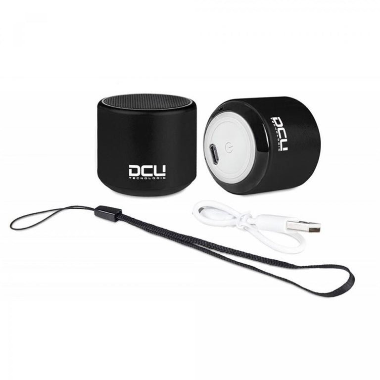 Pack of 2 mini Bluetooth speakers with hands-free function and remote control for photos.
