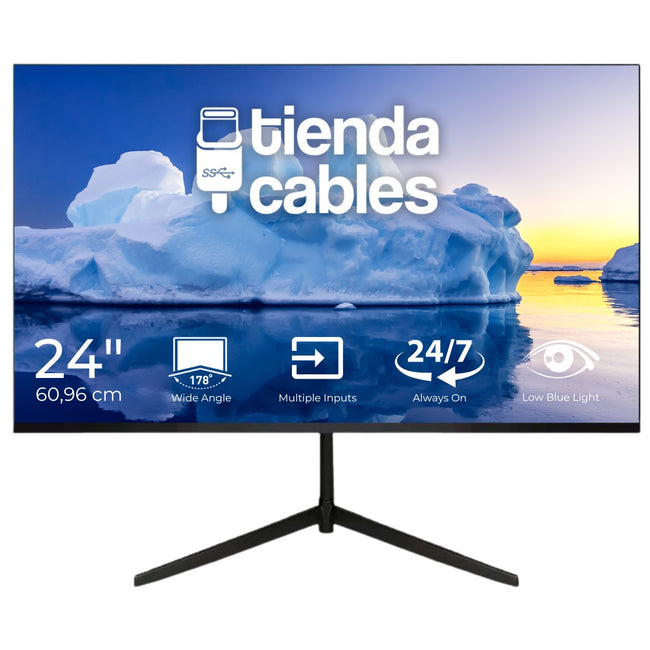 24 LED monitor with Full HD 1920x1080 resolution with 2 built-in speakers and HDMI and VGA ports 