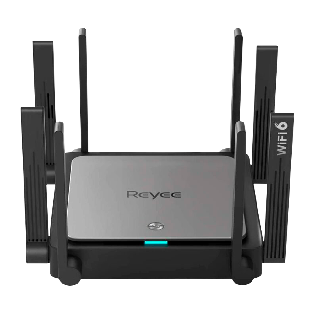 Router Mesh Gigabit Reyee Wi-Fi 6 AX3200 802.11AX Quad Stream nas bandas de 2,4 e 5 GHz.