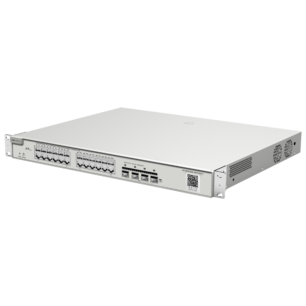 Reyee Switch PoE Cloud Capa 2 - 24 puertos PoE Gigabit+ 4 SFP+ 10Gbps  hasta 370W