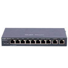 Controlador cloud para router PoE Reyee com 8 portas PoE+ RJ45 GE + 2 portas RJ45 GE e 10 portas RJ45 10/100/1000 Mbps