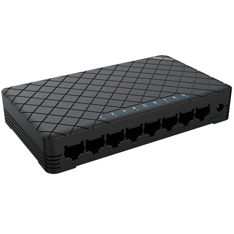 Reyee Switch Sobremesa de 8 puertos 10/100 con estructura de plástico