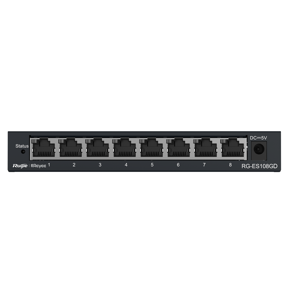 Reyee 8 Port RJ45 Desktop Switch with Metal Housing