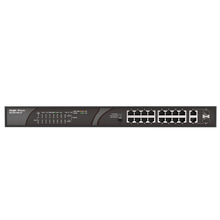 Switch PoE de secretária Reyee com caixa metálica, 16 portas RJ45 10/100 Mbps + 2 uplinks Gigabit