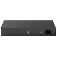 Switch de secretária Gigabit Reyee de 24 portas com caixa metálica e suporte para rack.