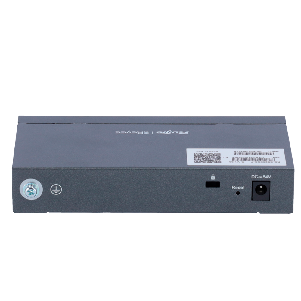 Reyee Switch PoE Cloud Gestionable 4 puertos PoE 802.3af/at + 1 Uplink RJ45