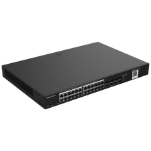 Reyee PoE Cloud Layer 2 Switch with 24 Gigabit+ PoE ports 4 SFP up to 370W rackable