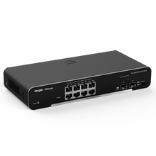 Switch de cloud Reyee de camada 2 Gigabit com 8 portas + 2 portas SFP Gigabit e velocidade de 10/100/1000 Mbps
