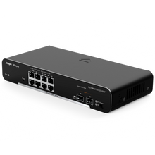 Switch de cloud Reyee de camada 2 Gigabit com 8 portas + 2 portas SFP Gigabit e velocidade de 10/100/1000 Mbps