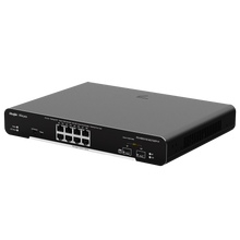 Reyee Switch PoE Cloud Capa 2 de 8 puertos PoE+ Gigabit+ 2 SFP Gigabit hasta un Máximo 125W