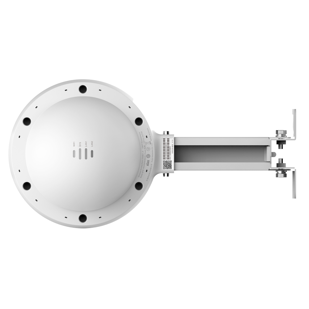 Ponto de acesso externo Reyee IP68 omnidirecional WiFi 6 com velocidade até 1775 Mbps