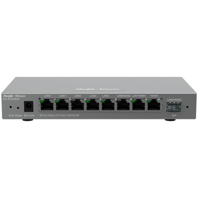 Router Cloud Gerível 8 Portas Gigabit + SFP RG-EG209GS Reyee