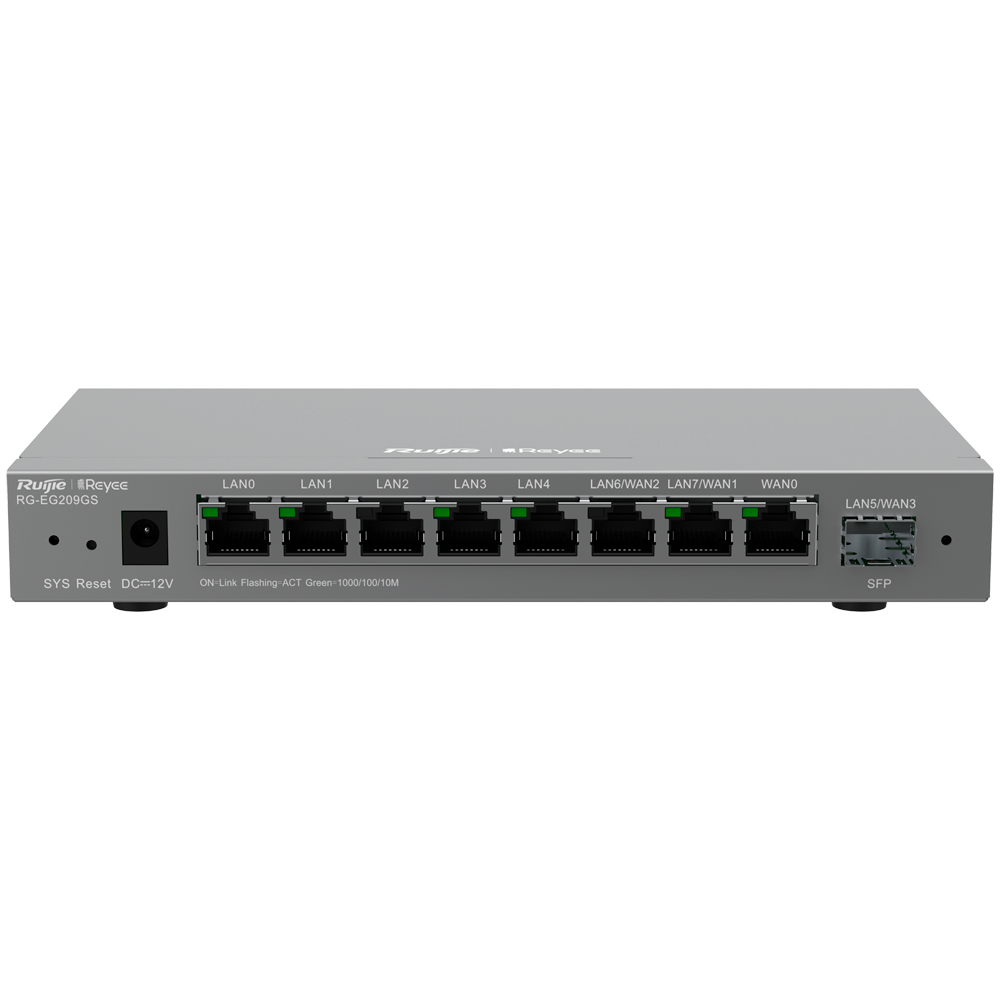 Reyee Router 8-Port RJ45 10/100/1000Mbps Managed Controller and 1 SFP ...