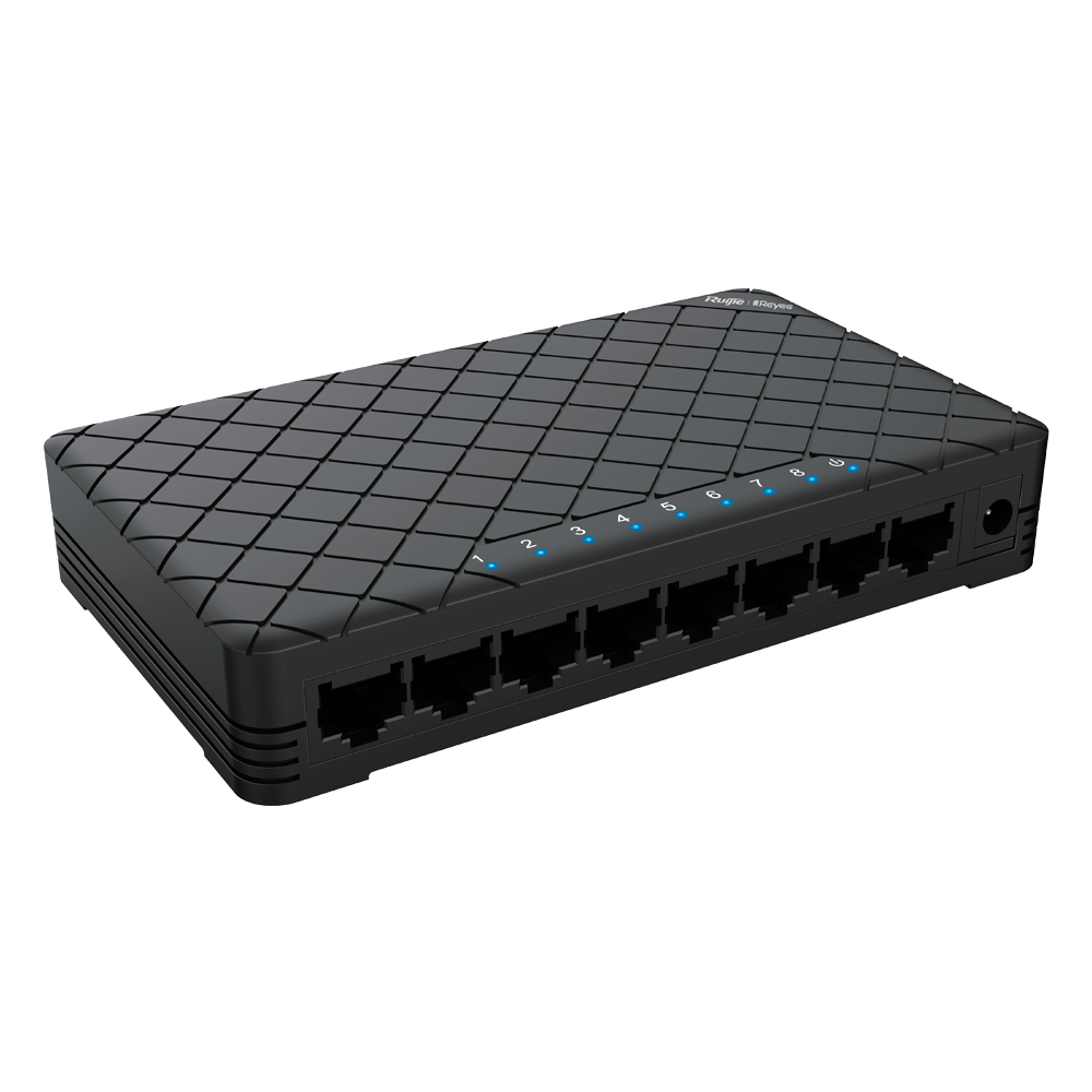Reyee Switch Sobremesa de 8 puertos RJ45 giga con carcasa Plástico