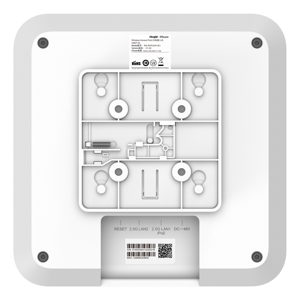 Reyee AP Omnidireccional Wi Fi 6 de Antenas MU-MIMO 4x4