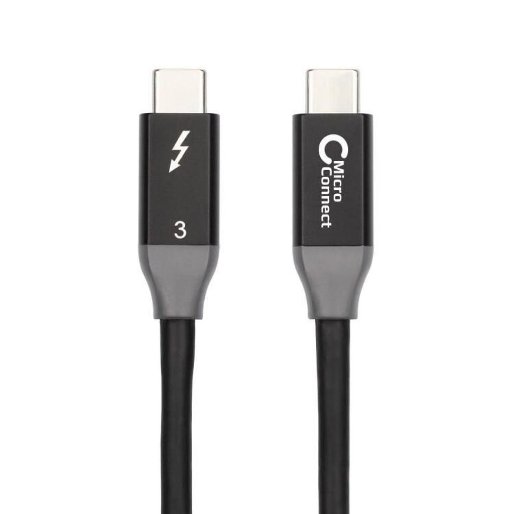 Cabo Thunderbolt 3 | 20 Gbits/s | 100 W | 4K 60 Hz | Preto