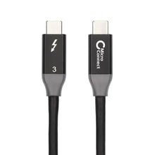 Cabo Thunderbolt 3 | 20 Gbits/s | 100 W | 4K 60 Hz | Preto