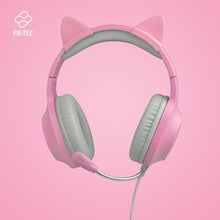 Auriculares Gaming Rosas TANOOKI Kawaii única para gamers o streamers de FR-TEC