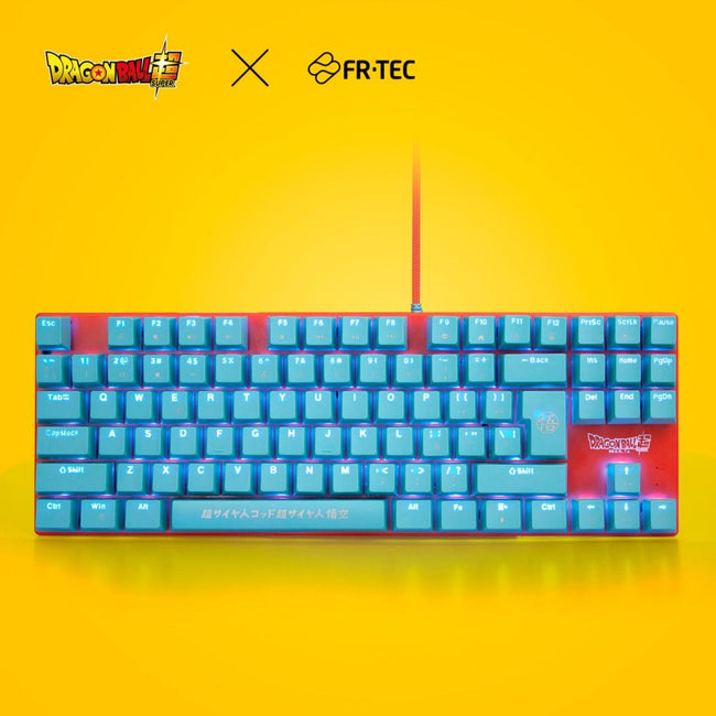 Teclado Mecânico FR-TEC GOKU SUPER SAIYAN AZUL