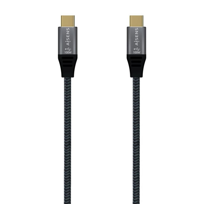 Cable USB 3.2 Gen2x2 | Tipo USB-C/M-USB-C/M| Aluminio | 20Gbps | 8K@30Hz 5A 100W E-Mark |1.5 me | Gris
