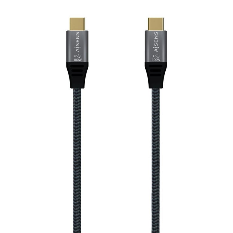 Cable USB 3.2 Gen2x2 | Tipo USB-C/M-USB-C/M| Aluminio | 20Gbps | 8K@30Hz 5A 100W E-Mark |1.5 me | Gris
