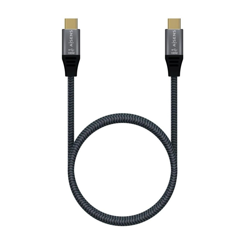 Cable USB 3.2 Gen2x2 | Tipo USB-C/M-USB-C/M| Aluminio | 20Gbps | 8K@30Hz 5A 100W E-Mark |1.5 me | Gris