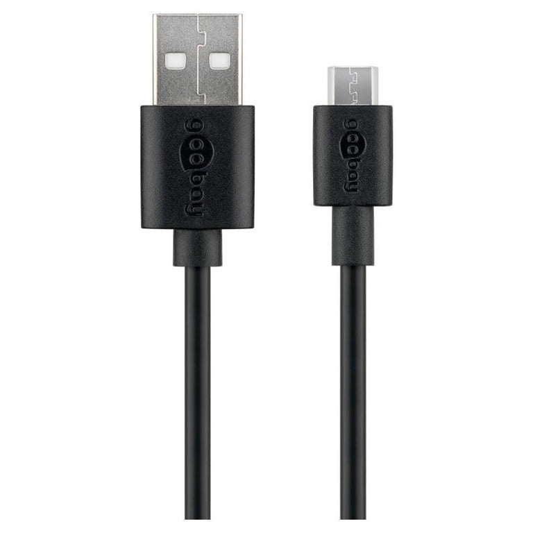 0.5m Black Micro USB Charging and Sync Cable