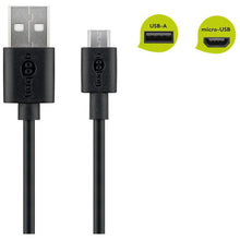 0.5m Black Micro USB Charging and Sync Cable