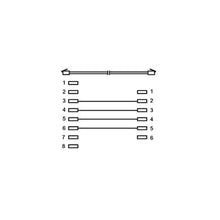 Cable telefónico modular Macho RJ45 (8P4C) a Macho RJ11 (6P4C) de 15 m