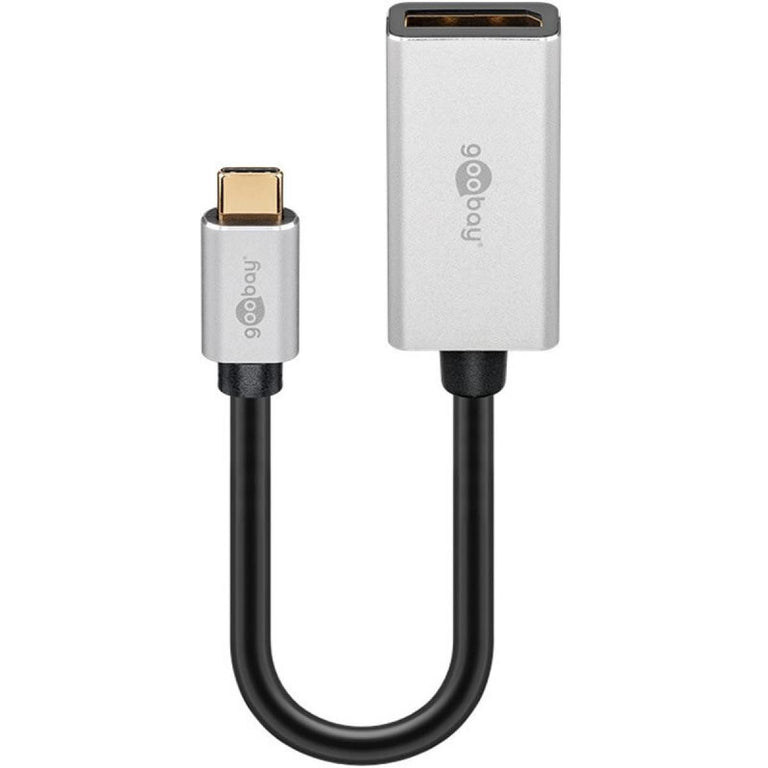 Adaptador USB-C para DisplayPort fêmea, com 0,15 metros de comprimento