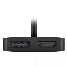 Adaptador USB-C para DisplayPort e HDMI, com 0,12 metros de comprimento.