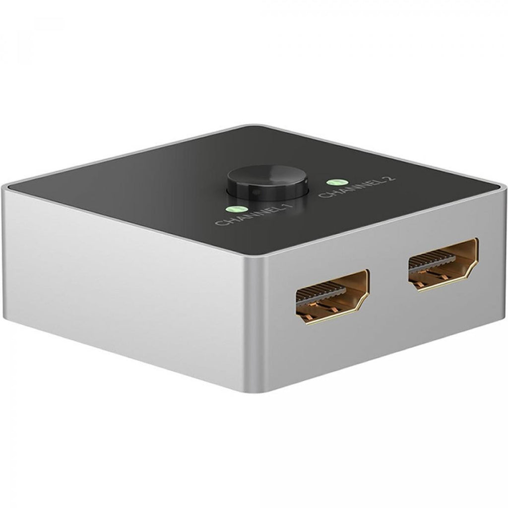 Comutador manual HDMI™ 2 para 1 com resolução 4K a 60 Hz