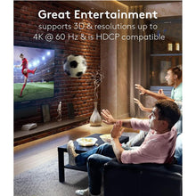 Comutador manual HDMI™ 2 para 1 com resolução 4K a 60 Hz