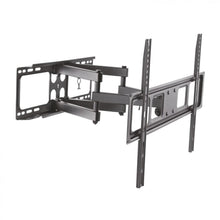 Black tilting and levelling TV wall mount for 37 to 70 cm TVs.