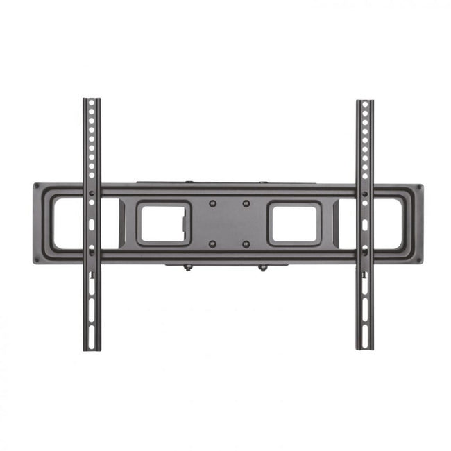 Suporte de parede para televisores de 37 a 70 polegadas, inclinável e nivelável, em preto.