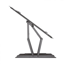 Black tilting and levelling TV wall mount for 37 to 70 cm TVs.