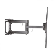 Black tilting and levelling TV wall mount for 37 to 70 cm TVs.