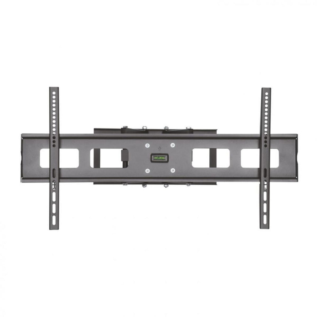 Suporte de parede para TVs de 37 a 90 cm, giratório, inclinável e nivelador, em preto.