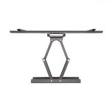 Suporte de parede para TVs de 37 a 90 cm, giratório, inclinável e nivelador, em preto.