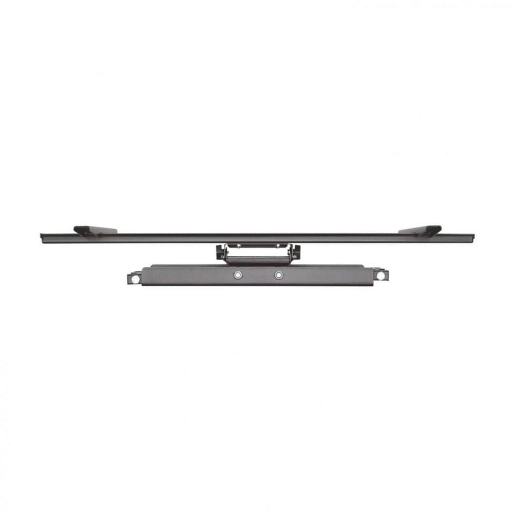 Suporte de parede para TVs de 37 a 90 cm, giratório, inclinável e nivelador, em preto.