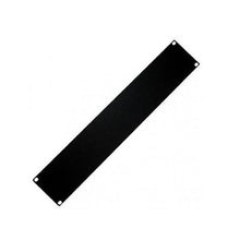 Painel cego para bastidor 2U de 19", preto RAL 9005
